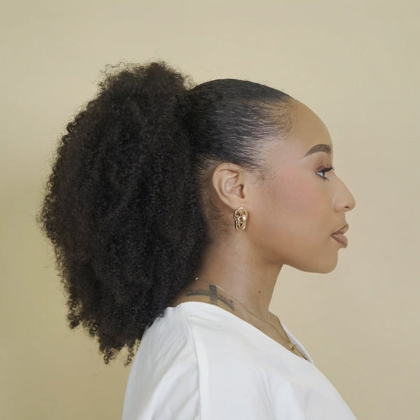 true drawstring ponytail
