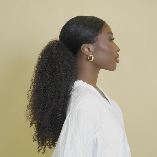 pure drawstring ponytail