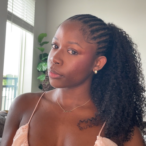 pure drawstring ponytail