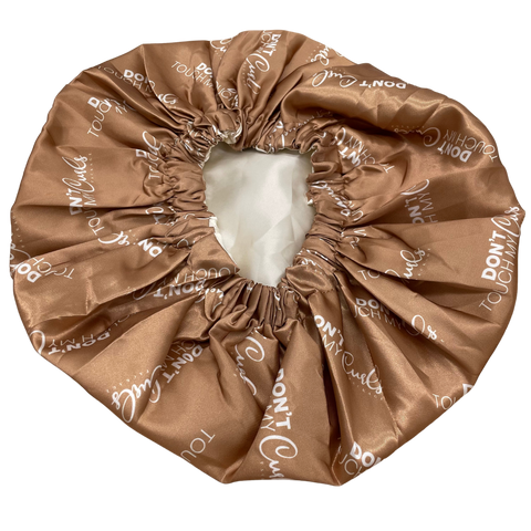 double-lined satin bonnet