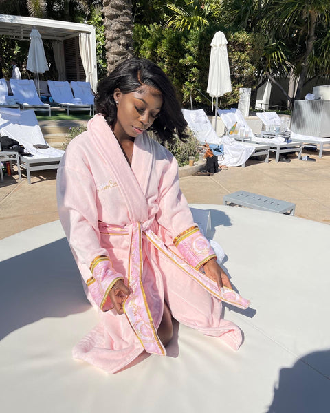 plush terry cloth bathrobe