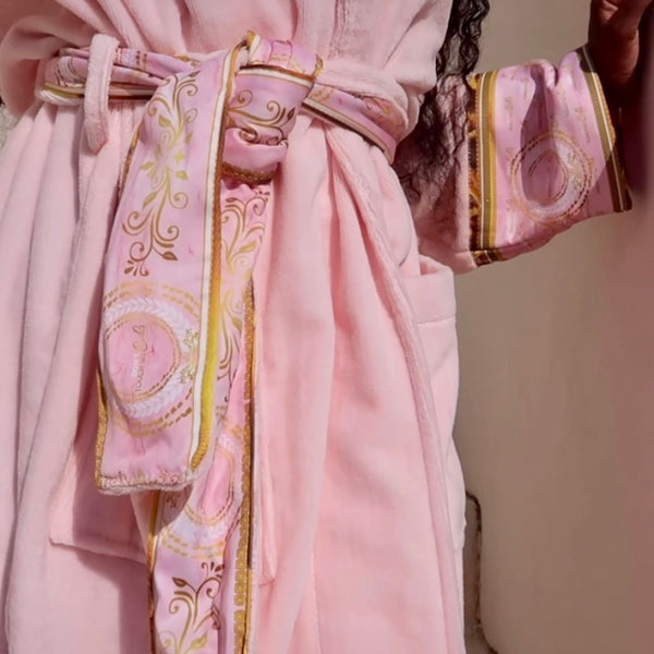 plush terry cloth bathrobe