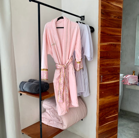 plush terry cloth bathrobe